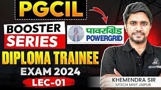 Lec01  PGCIL Booster Series Diploma Trainee Exam  Khemendra [upl. by Cumings]