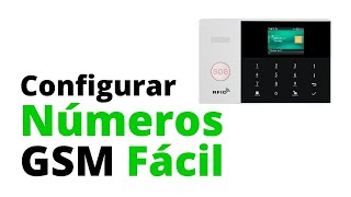 Configurar Alarma GSM WIFI  Agregar 5 Números de teléfono celular [upl. by Daniella242]