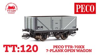 TT Scale Peco 7 Plank Open Wagon 1120 [upl. by Ximenez]