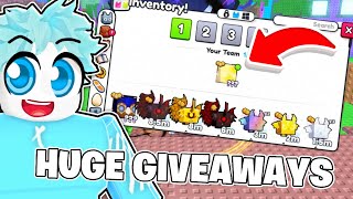 GIVING AWAY HUGES IN PET SIM 99 amp 11K SUBSCRIBERS TODAY🎉🎉 [upl. by Jezrdna]