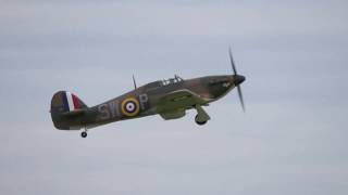 RAF 1940  Gladiator Hurricanes Spitfires amp Blenheim  Duxford Battle of Britain Airshow 2017 [upl. by Mikiso]