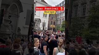 Beer Festival 🍺 Subscribe for more europe travel [upl. by Eirallih]