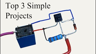 Top 3 Simple Electronic diy projects [upl. by Ingrim661]