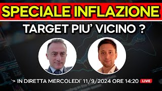 TARGET PIU VICINO  INFLAZIONE USA del 11 Settembre 2024 [upl. by Pennebaker]