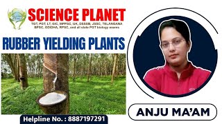 RUBBER YIELDING PLANT II BY ANJU MAM II SCIENCE PLANET II [upl. by Aipmylo483]