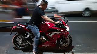 Honda CBR 500R 2020 with SC Project 61mm sound check [upl. by Aikemaj]