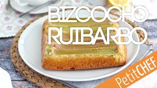 Bizcocho invertido de ruibarbo  Petitchef [upl. by Ahsetel]