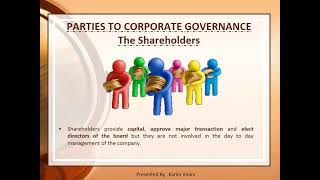 CORPORATE GOVERNANCE  A Presentation Video [upl. by Wilma]