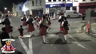 Kirlish Pipe Band  Castlederg Young Loyalists FB Parade 2024 [upl. by Lieno538]