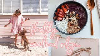 Weekend Vlog  Full Body Workout  Healthy Thai Dinner Recipe [upl. by Sekofski]