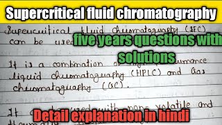 supercritical fluid chromatographySFCprincipleinstrumentationApplications relatechemistry21 [upl. by Aisitel]