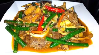 Kakaibang luto ng Karekare Filipino style peanut butted sauce recipe [upl. by Nybor740]