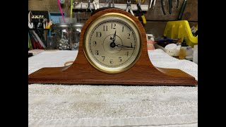 How to repair a Sangamo clock with case restoration c 1930’s [upl. by Ojimmas]