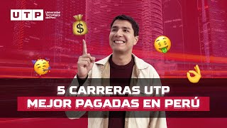 UTP Descubre las 5 carreras mejor pagadas en Perú [upl. by Acirem620]