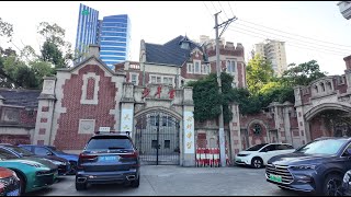 Yuyuan Road｜Shanghai Tour 4K｜Villa Block｜Western style house and villa block｜Xuhui District｜Xingguo [upl. by Valorie969]