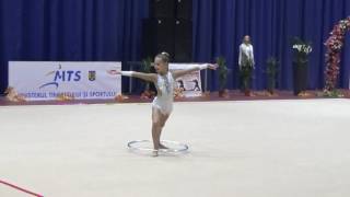 Ana Mezei Hoop  Romanian Rhythmic Gymnastics Cup cat a Va [upl. by Eirameinna]