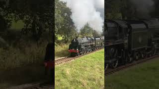 73087 amp 34059 train bluebellrailway trainspotting steamengine steamlocomotive [upl. by Lenee]