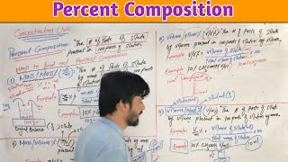 Percent Composition  Concentration Unit MT CHEMISTRY [upl. by Kori612]