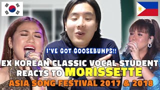 Ex Korean classic vocal student reacts to Morissette  Asia Song Festival [upl. by Feil955]