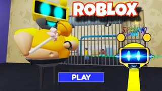 SPRUNKIS WORLD PRISONRUN Obbyroblox scarryobby [upl. by Asilet]