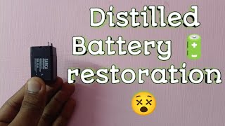 How to restore old 😵distilled water battery 🔋😉 [upl. by Ttenaej870]