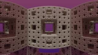 Menger Sponge in 360°  Level 5 Fractal [upl. by Hales]