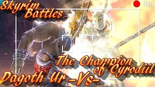 Skyrim Battles  Dagoth Ur Vs The Champion of Cyrodiil Legendary Settings [upl. by Lauritz780]