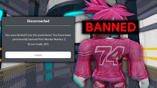 I Got BANNED from MM2 im sorry [upl. by Rehprotsirhc]