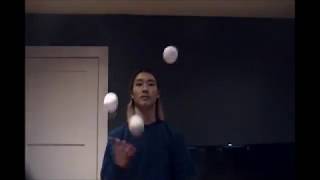 4 Ball Juggling Tricks 5551 [upl. by Brenna]