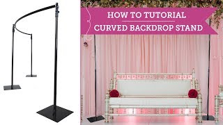 How To Set Up a Curved Backdrop Stand  BalsaCirclecom [upl. by Lester]