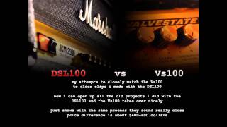 Marshall Valvestate Vs100 vs Marshall JCM2000 DSL 100 Part2 [upl. by Borek653]