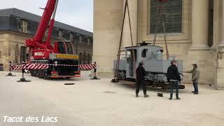 Le Tacot des Lacs présente la locomotive Péchot aux Invalides [upl. by Akimit]