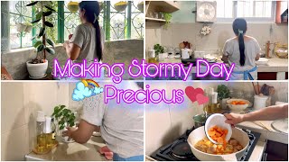 ✨MAKING STORMY🌨️DAY AT HOME🏡 PRECIOUS PRODUCTIVE amp BUSY  CLEANING  COOKING  UNBOXING [upl. by Ternan]