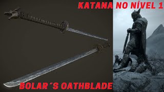 Guia skyrimConseguindo uma KATANA Bolar´s oathblade no nível 1 [upl. by Matlick]