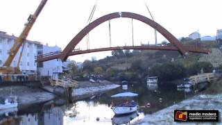 Montaje Puente de Madera en Betanzos A Coruña [upl. by Idok]