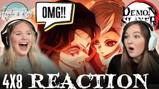 BEST EPISODE EVER 🔥  DEMON SLAYER  Reaction 4x8 [upl. by Nonrev339]