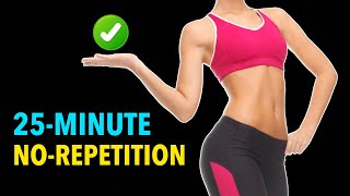 NoRepetition Circuit Workout for a 25Minute Full Body Burn [upl. by Jaine486]