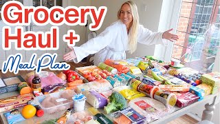 HUGE GROCERY HAUL  FAMILY OF 5 MEAL PLAN FOR THE WEEK  Emily Norris [upl. by Enimaj792]