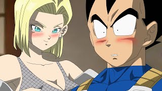 ALL THE KISSES FROM VEGETA AND ANDROID 18 WILL BULMA LEAVE Dragon Ball Super Complete History [upl. by Malaspina13]