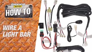 How to  Wire a LED Light Bar  Supercheap Auto [upl. by Gnort]