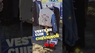 Veste en cuir Chevignon dénichée en videgrenier  🔥💸 VesteCuir Chevignon VideGrenier [upl. by Sirehc]