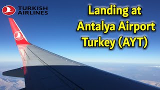 Landing at Antalya Airport AYT Turkey [upl. by Plantagenet972]