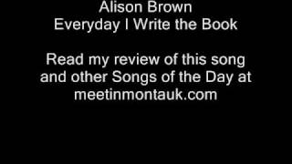 Alison Brown  Everyday I Write the Book [upl. by Nirraj412]