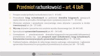 4 Przedmiot rachunkowości [upl. by Pappano]