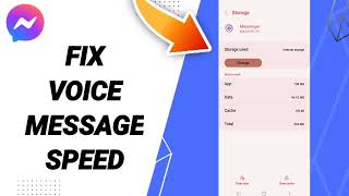 How To Fix Voice Message Speed On Messenger App 2025 [upl. by Bail]