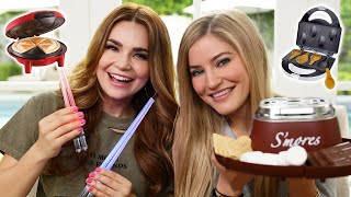 TESTING EVEN MORE FUN KITCHEN GADGETS w iJustine Part 3 [upl. by Lerrej570]