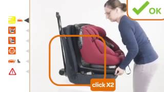 MaxiCosi l AxissFix Plus car seat l How to install [upl. by Cyndy51]