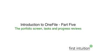 Introduction to OneFile  part five [upl. by Aisilef]