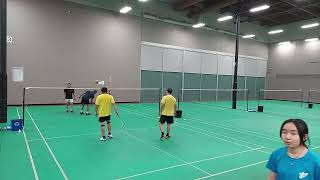 Arena Badminton club games Pomona California 12月6日24  1 Alan amp Oscar vs Jim [upl. by Ennairej638]