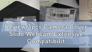 Review 3pcs Camera Cover Slide Webcam Extensive Compatibility Protect Privacy [upl. by Sugirdor]